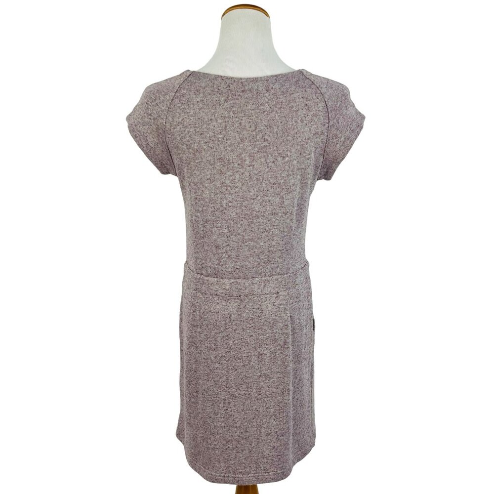 Anthropologie Casual Heathered Purple Knit Sweater Dress w/Pockets - Picture 9 of 13